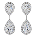 Grown Dia Cluster Fancy Earrings
