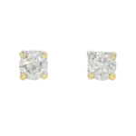 !.20ct Each Oval Shape Single Solitaire Grown Diamond Ear Studs