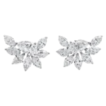 Pear Shape Grown Dia + Marquise Shape Grown Dia Fancy Earrings