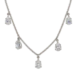 Pear Shape Grown Diamond Necklace